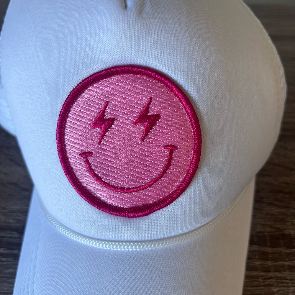 Smiley Face Baseball Hat - Picture 2 of 3